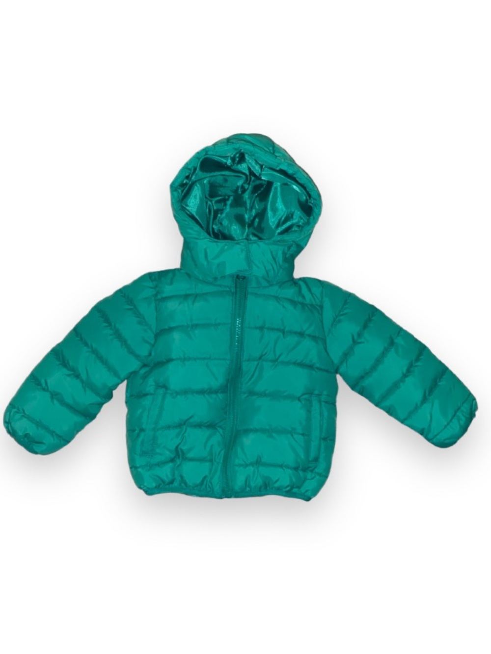 Toddler Teal Hooded Puffer Jacket